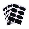 PINDIA 80 Pieces Fancy Chalk Board Black Board Style Jar Stickers Organizer Labels Kitchen Bottle Decals (7 x 4 cm) view 1