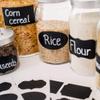 PINDIA 80 Pieces Fancy Chalk Board Black Board Style Jar Stickers Organizer Labels Kitchen Bottle Decals (7 x 4 cm) view 2