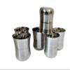 Titox Steels Stainless Serving Glasses - Multi Purpose - Unbreakable Water Drinking Glass - Medium Size - Set of 6 Pcs view 4