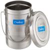 Neelam Stainless Steel 14, 22 Gauge Diamond Milk Pot, 3100 ml, Stainless Steel Storage Can Useable As Steel Dabba, Milk, ghee, Oil Storage, Etc. Heavy Jointless Body, Induction Compatible, Silver view 2