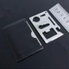 Kwikbuy 11 in 1 Small Ninja Multi-Purpose Credit Card Size Wallet Pocket Tool- Silver view 3