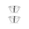 EMBASSY Stainless Steel Pack of 2 Mixing Bowls for Kitchen | Size 2 | 1900 ml | Bowls for Baking, Mixing Atta, Storing and Serving | Ideal for Gifting view 1