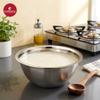 EMBASSY Stainless Steel Pack of 2 Mixing Bowls for Kitchen | Size 2 | 1900 ml | Bowls for Baking, Mixing Atta, Storing and Serving | Ideal for Gifting view 3
