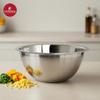 EMBASSY Stainless Steel Pack of 2 Mixing Bowls for Kitchen | Size 2 | 1900 ml | Bowls for Baking, Mixing Atta, Storing and Serving | Ideal for Gifting view 4