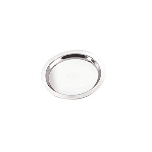 Neelam Stainless Steel 23, 22 Gauge, Tope Cover/Ciba/Lid/Cheeba/Dhakan, 36 cm, Set of 3, Multipurpose, Round Steel Lid, Silver