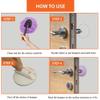 BUCKLE UP Self Adhesive Door Handle Protector Silencer Guard, Assorted - Set of 12 view 4