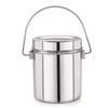 Neelam Stainless Steel 18, 22 Gauge Milk Pot, 7100 ml, Stainless Steel Storage Can Useable As Steel Dabba, Milk, ghee, Oil Storage, Etc. Heavy Jointless Body, Induction Compatible, Silver view 1