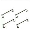 deeplax Stainless steels ALM Hook bathrooms Towel Holder/Rod/Stand/Hanger/Rail/bar Robe/Rack/Bathroom Accessories/Chrome Finish 24 inches (2 feet) Set of 4 pcs view 1