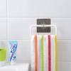 HOKIPO Magic Sticker Series Self-Adhesive Plastic Towel Holder Hanger (White) -Pack of 2 view 3