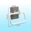 HOKIPO Magic Sticker Series Self-Adhesive Plastic Towel Holder Hanger (White) -Pack of 2 view 4