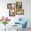 Art Street Wall Collage Photo Frame Timeline (Brown, Set of 4)||5X7 Inches. view 1