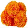 Fourwalls Artificial Synthetic Chrysanthemum Flower Bunch (6 Flowers, 30 cm Tall, Orange) view 2