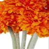 Fourwalls Artificial Synthetic Chrysanthemum Flower Bunch (6 Flowers, 30 cm Tall, Orange) view 4