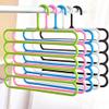 Mopslik 5 Layer Pants Clothes Multi Hanger Wardrobe Storage Organiser Rack (Set of 4, Multi-Color), view 1