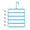Mopslik 5 Layer Pants Clothes Multi Hanger Wardrobe Storage Organiser Rack (Set of 4, Multi-Color), view 2