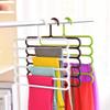 Mopslik 5 Layer Pants Clothes Multi Hanger Wardrobe Storage Organiser Rack (Set of 4, Multi-Color), view 4