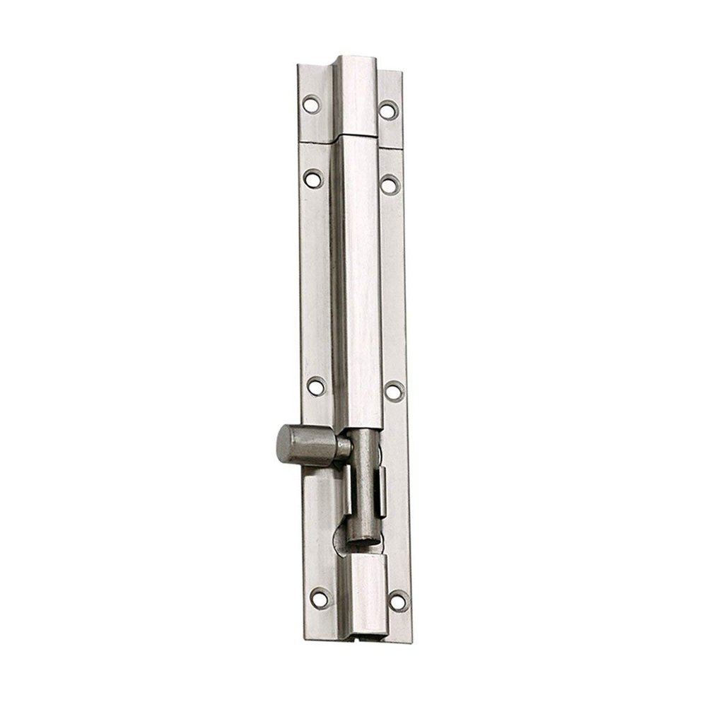 Husainy Stainless Steel Plain Tower Bolt 6 Inches Silver
