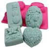 Styleys Silicone Soap Moulds for Soap Making, Loaf, Muffins, Cheesecakes (Snowman Lady Shape) view 2