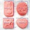 Styleys Silicone Soap Moulds for Soap Making, Loaf, Muffins, Cheesecakes (Snowman Lady Shape) view 3