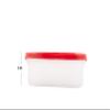 Cutting EDGE 360 View Clear-Top 3 Line Modular Containers Oval (535 ML) Set of 4 - Red Lids view 3