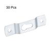 uxcell Keyhole Hanging Plate, 60mm x 15mm Single Hole Hook for Picture Frames with Screws, 30 Pcs (Silver Tone) view 3