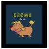TIED RIBBONS Karma Humour, Funny Wall Decorative Framed Poster for Home Decor (Beech Wood, Multicolour) view 1