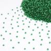 EmbroideryMaterial 10/0 Glass Seed Beads for Jewellery Making, Bracelet Making, Necklace Design, Bead Weaving, DIY Craft, Hand Embroidery & Garment Embellishment  Green Beads (22.5 mm, 100 g) view 4