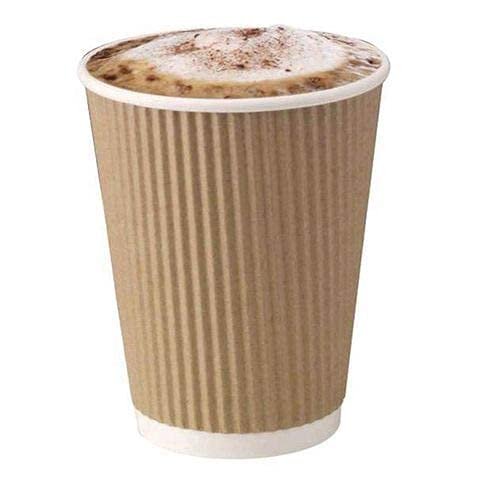 Ssanvi Disposable Glasses Use and Throw Coffee Cup Disapoble Juice Glass Ecofriendly Paper Glasses for House Party, Picnic Office Coffee Glass 250 Ml (25 PCs Brown)