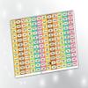 PartyStuff Vinyl Jars, Bottles, Canisters, Baskets, Folders Paper Label Stickers for Kitchen (Multicolour, 1.5x1x1.89 inches) view 1