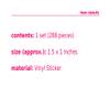 PartyStuff Vinyl Jars, Bottles, Canisters, Baskets, Folders Paper Label Stickers for Kitchen (Multicolour, 1.5x1x1.89 inches) view 3