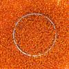 EmbroideryMaterial 10/0 Glass Seed Beads for Jewellery Making, Bracelet Making, Bead Weaving, DIY Craft, Hand Embroidery, Sewing & Garment Embellishment  Silver Lined Orange Color (22.5 mm, 100 g) view 1