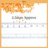 EmbroideryMaterial 10/0 Glass Seed Beads for Jewellery Making, Bracelet Making, Bead Weaving, DIY Craft, Hand Embroidery, Sewing & Garment Embellishment  Silver Lined Orange Color (22.5 mm, 100 g) view 2