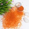 EmbroideryMaterial 10/0 Glass Seed Beads for Jewellery Making, Bracelet Making, Bead Weaving, DIY Craft, Hand Embroidery, Sewing & Garment Embellishment  Silver Lined Orange Color (22.5 mm, 100 g) view 4