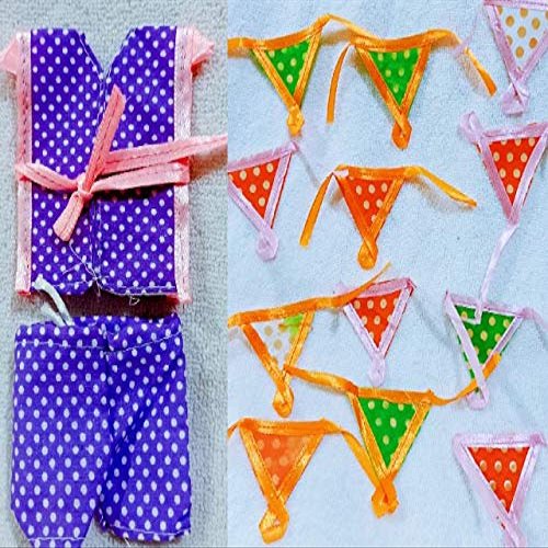 Brij sugandha Ladoo Gopal Ji Cotton Night Suit Set with Free 12 Nappy/Langoti for Laddu Gopal Ji Summer Night Dress Cotton Fabric for Lord Krishna by The Kanha Store (5) White