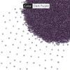 EmbroideryMaterial 10/0 Dark Purple Glass Seed Beads for Bracelet Making, Hand Embroidery, Jewellery Making, Bead Weaving & DIY Craft  Opaque Lustre Glass Beads (22.5 mm, 100 g) view 2