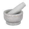 HeeMo, White Marble Imam Dasta/Mortar and Pestle Set/Ohkli Musal/Kharal/Idi Kallu/Khal Musal/Khalbatta/Spice Grinder-4 Inches view 1