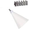Perfect Pricee 12 Piece Cake Decorating Set Frosting Icing Piping Bag Tips with Steel Nozzles view 3