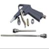 Jon Bhandari Tools Metal Air Dust Blow Gun Set  5-Piece Kit with 2 Nozzles (Long & Short), Connector & Thumb Trigger  High Pressure Air Blower for Dust, Debris & Moisture  Grey & Silver view 1