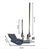 Jon Bhandari Tools Metal Air Dust Blow Gun Set  5-Piece Kit with 2 Nozzles (Long & Short), Connector & Thumb Trigger  High Pressure Air Blower for Dust, Debris & Moisture  Grey & Silver view 3
