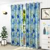 LaVichitra 1 Piece Premium Polyester Floral Door Curtain - 7 feet, Blue view 1