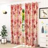 LaVichitra 1 Piece Premium Polyester Floral Door Curtain - 7 feet, Maroon view 1