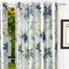 LaVichitra 1 Piece Premium Polyester Floral Door Curtain - 7 feet, Grey view 2