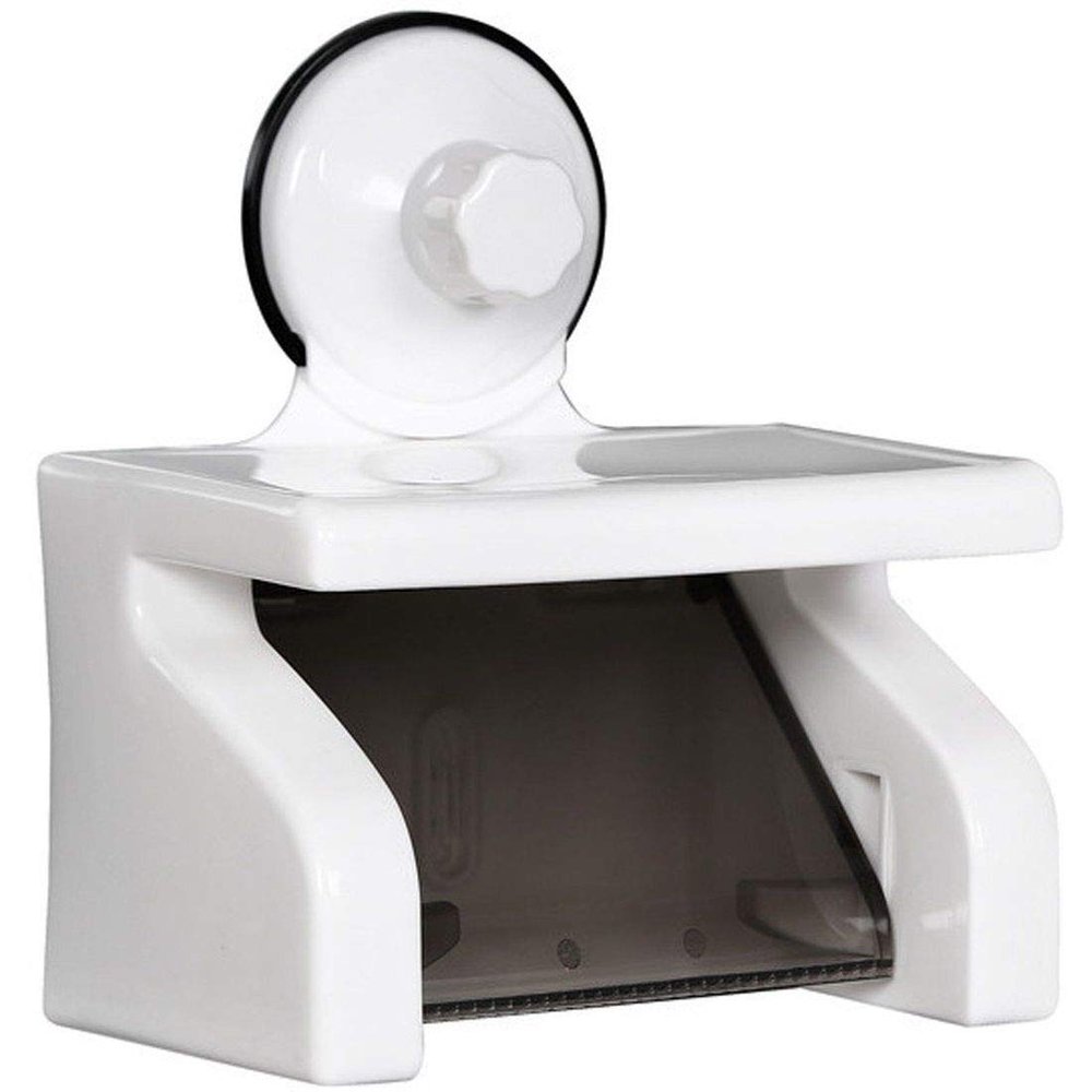 FAYBY Toilet Tissue Paper Roll Holder With Power Suction Cup
