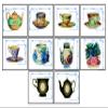 MINTKRAFT Vinyl Vintage Tea Cup Wall Sticker, Multicolour view 2