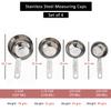 Steren Impex | Stainless Steel Measuring Cup, Round Shaped, Set of 4 (1/4, 1/3, 1/2 & 1 Cup) Matt Finish view 2