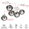 Steren Impex | Stainless Steel Measuring Cup, Round Shaped, Set of 4 (1/4, 1/3, 1/2 & 1 Cup) Matt Finish view 3