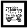 TIED RIBBONS Life is Journey Enjoy the Ride Wall Decorative Abstract, Humour Frame Posters for Living Room lounges Bedroom Drawing Room Restaurants cafes and Home Decor view 1