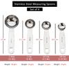Steren Impex | Stainless Steel Measuring Spoon, Round Shaped, Set of 4 (1/4, 1/2, 1tsp, & 1 Tbsp.) view 2