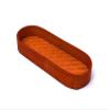 KADAM HAAT Handmade Tray for Serving Food/Drinks, Snacks Plate, Tea/Drink Platter, Breakfast Plate, Bed Tray, Eco Friendly, Durable, Home Dcor, Wooden Tray, Gifting (25 x 9 x 3.5cm, Orange) view 1
