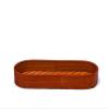 KADAM HAAT Handmade Tray for Serving Food/Drinks, Snacks Plate, Tea/Drink Platter, Breakfast Plate, Bed Tray, Eco Friendly, Durable, Home Dcor, Wooden Tray, Gifting (25 x 9 x 3.5cm, Orange) view 3